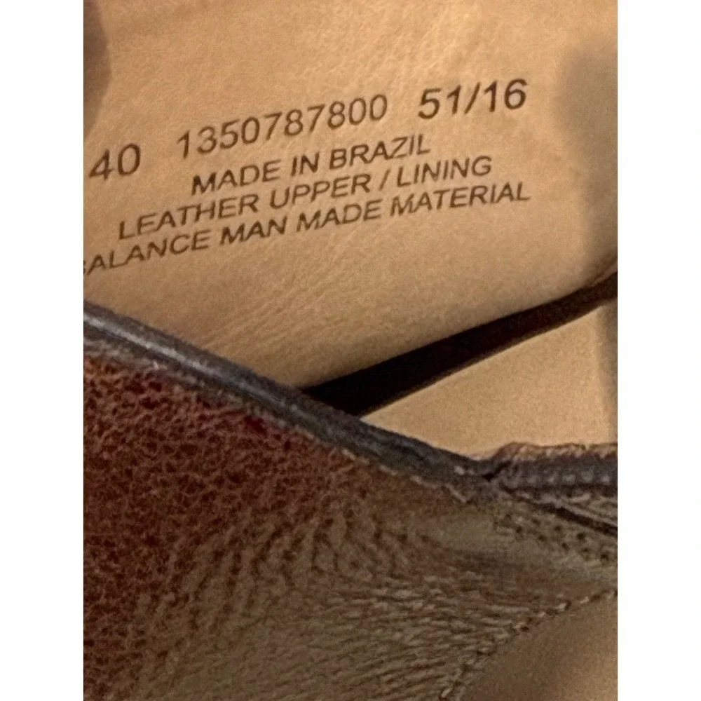 Dansko Limited Edition Sable Leather Wedge Peep-toe Sandal Brown Size 40/9 Chic